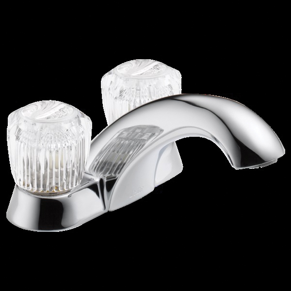 Delta Classic Series 2502LF Centerset Bathroom Faucet, 1.2 gpm, 2-Faucet Handle, 2 or 3-Faucet Hole, Brass