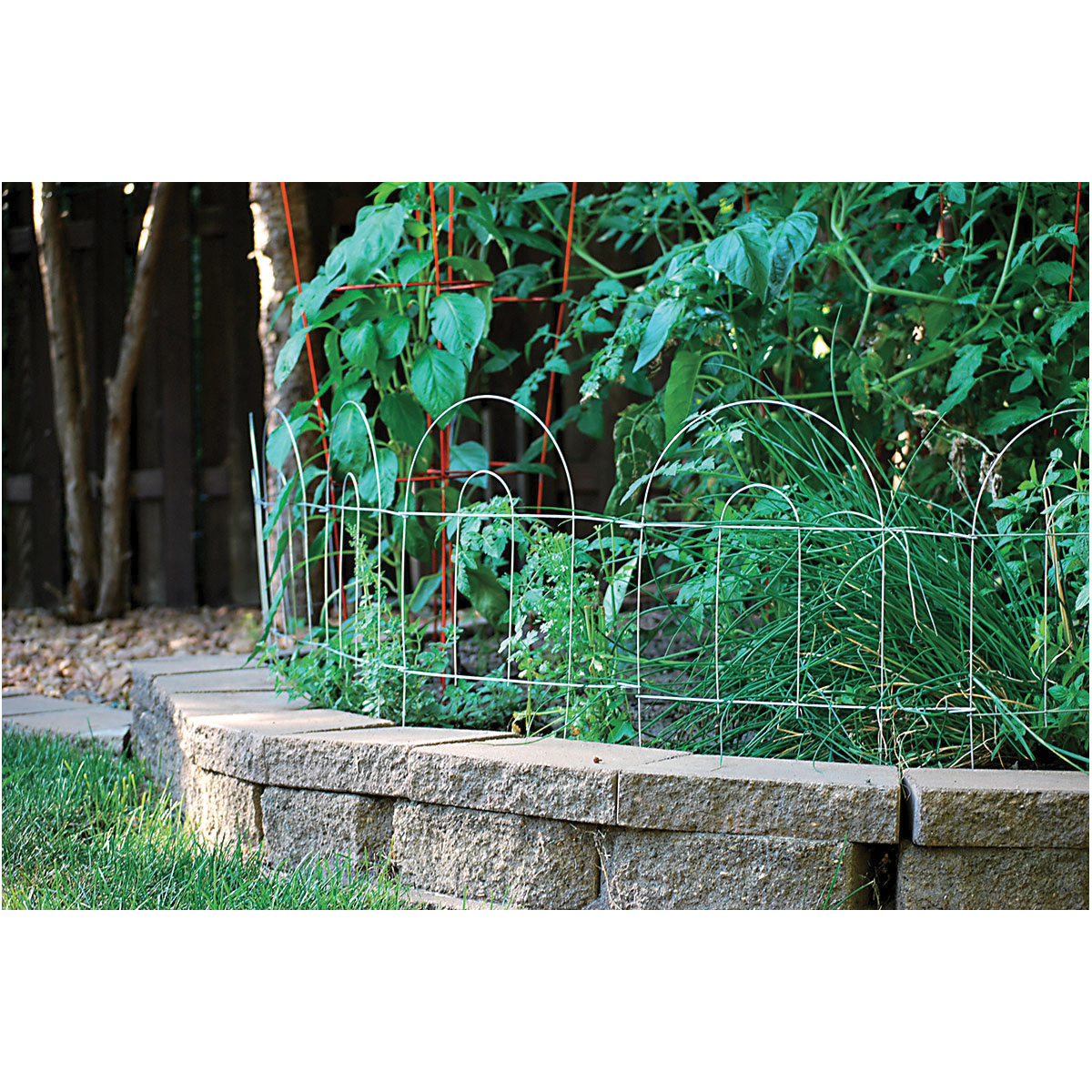 Glamos Wire 778009 Folding Wire Fence, 8 ft L, 18 in H, Steel, Green, Powder-Coated