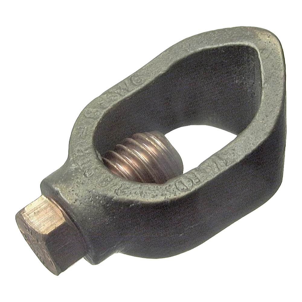 Halex 93592 Ground Rod Clamp, Clamping Range: 5/8 in, Bronze, 1/BAG