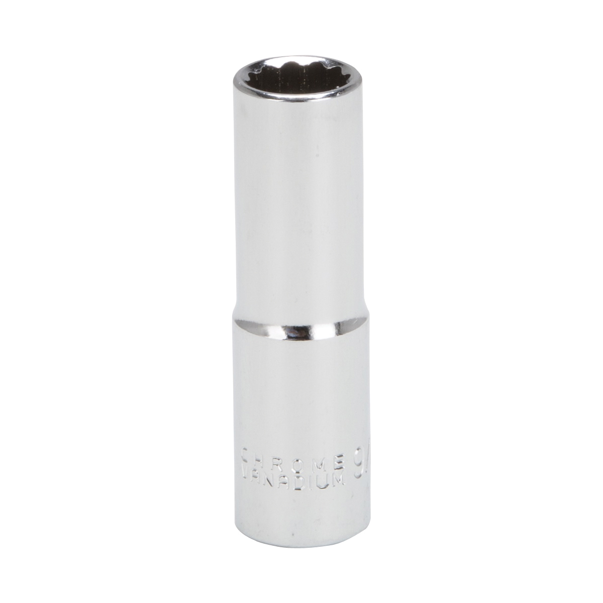 Vulcan MT65273523L Drive Socket, 9/16 in Socket, 1/2 in Drive, 12-Point, Chrome Vanadium Steel, Chrome