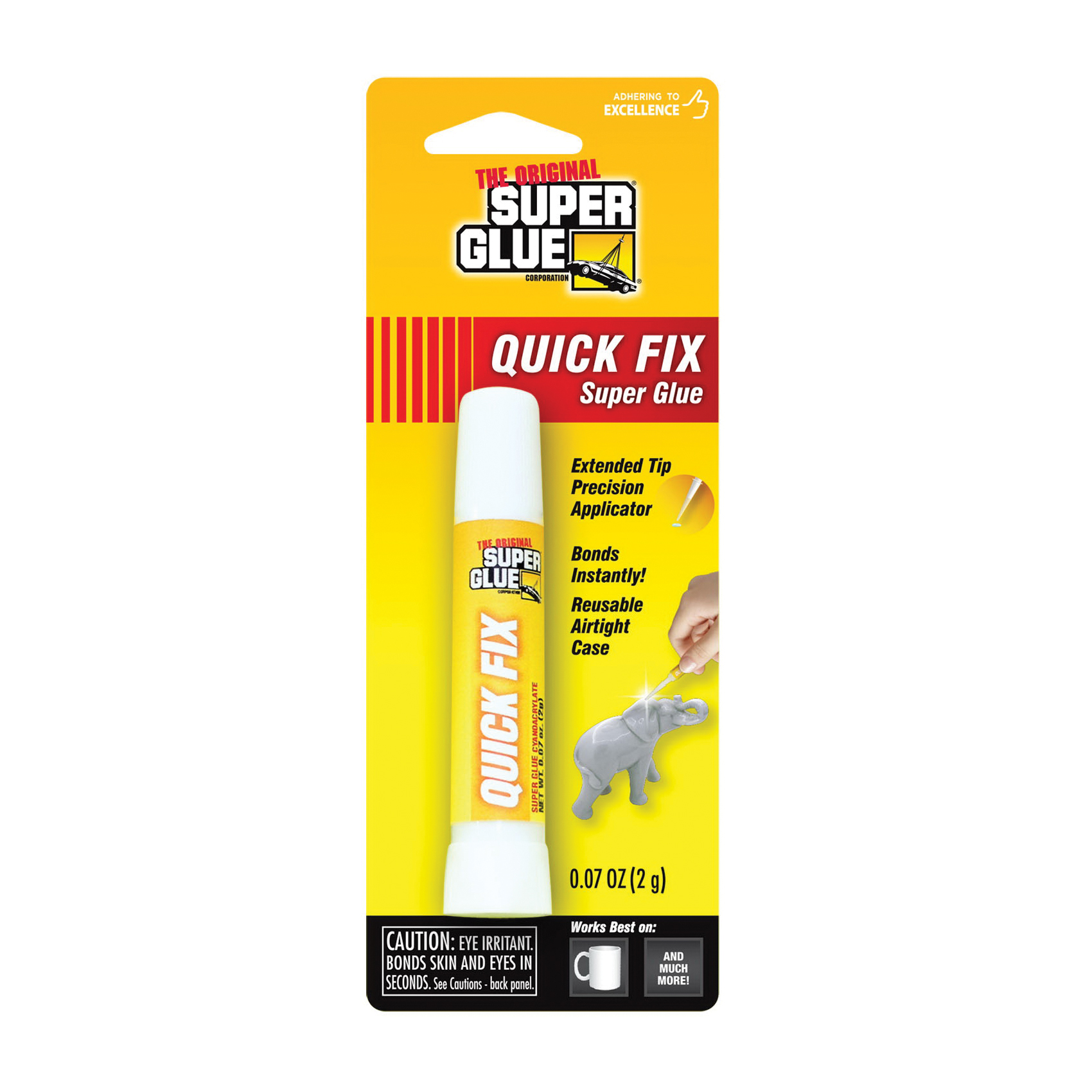 The Original Super Glue 15030 Super Glue, Liquid, Clear, 0.07 oz Tube