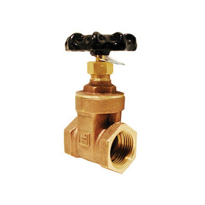 Lasco 06-1660 Standard-Duty Gate Valve, 1/2 in Connection, FIP, Brass Body