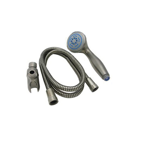Lasco 08-5177 Handheld Shower, 5-Spray Function, Satin Nickel, 59 in L Hose