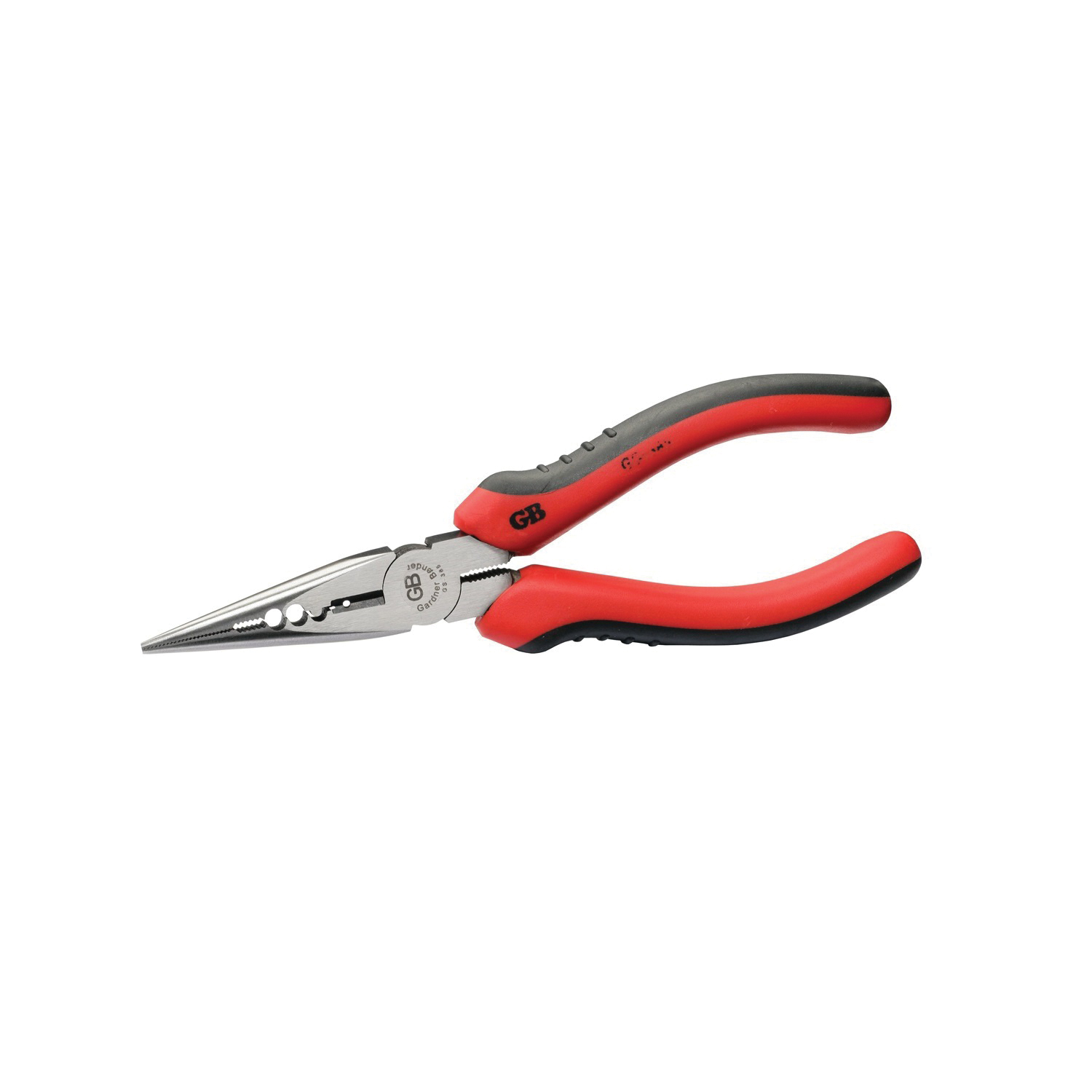 Gardner Bender GS-385 Pliers, 6-3/4 in OAL, 1-1/2 in Jaw Opening, Red Handle, Cushion Handle, 1/4 in W Tip