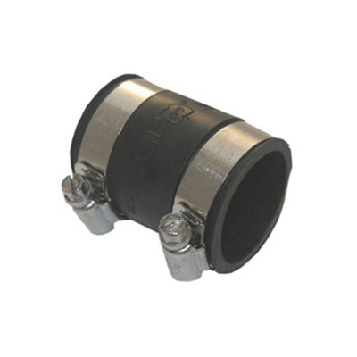 Lasco 25-6816 Flexible Drain Pipe Connector, 2 in, Rubber Body