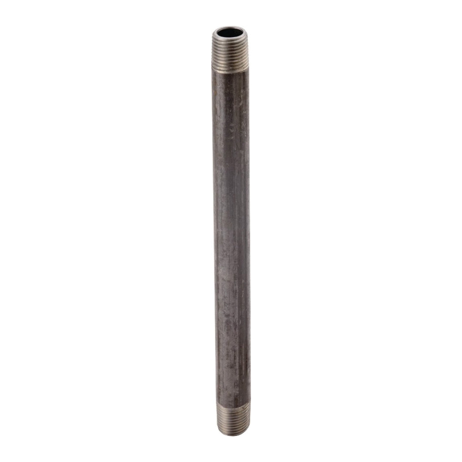 ProSource 3/8X11/2B Pipe Nipple, 3/8 in, Male, Steel, SCH 40 Schedule, 1-1/2 in L