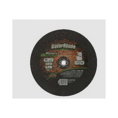 Gator 9660 Cut-Off Wheel, 10 in Dia, 3/32 in Thick, Aluminum Oxide Abrasive, 5/8 in Arbor