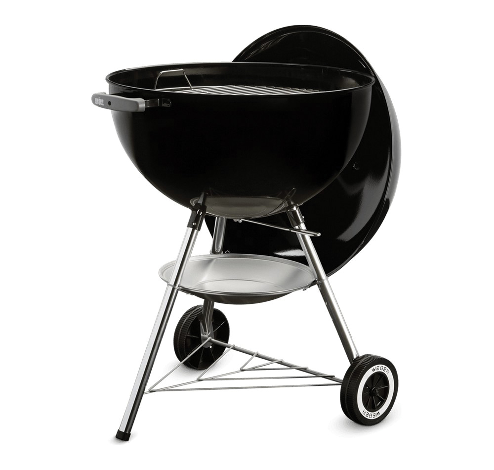 Weber Original Kettle Series 741001 8-Piece Charcoal Grill, 363 sq-in Primary Cooking Surface, Black, Porcelain Body