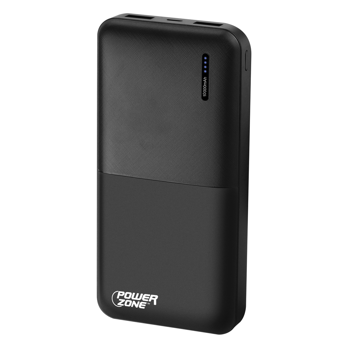PowerZone S80 Portable Power Bank, 10,000 mAh, Black