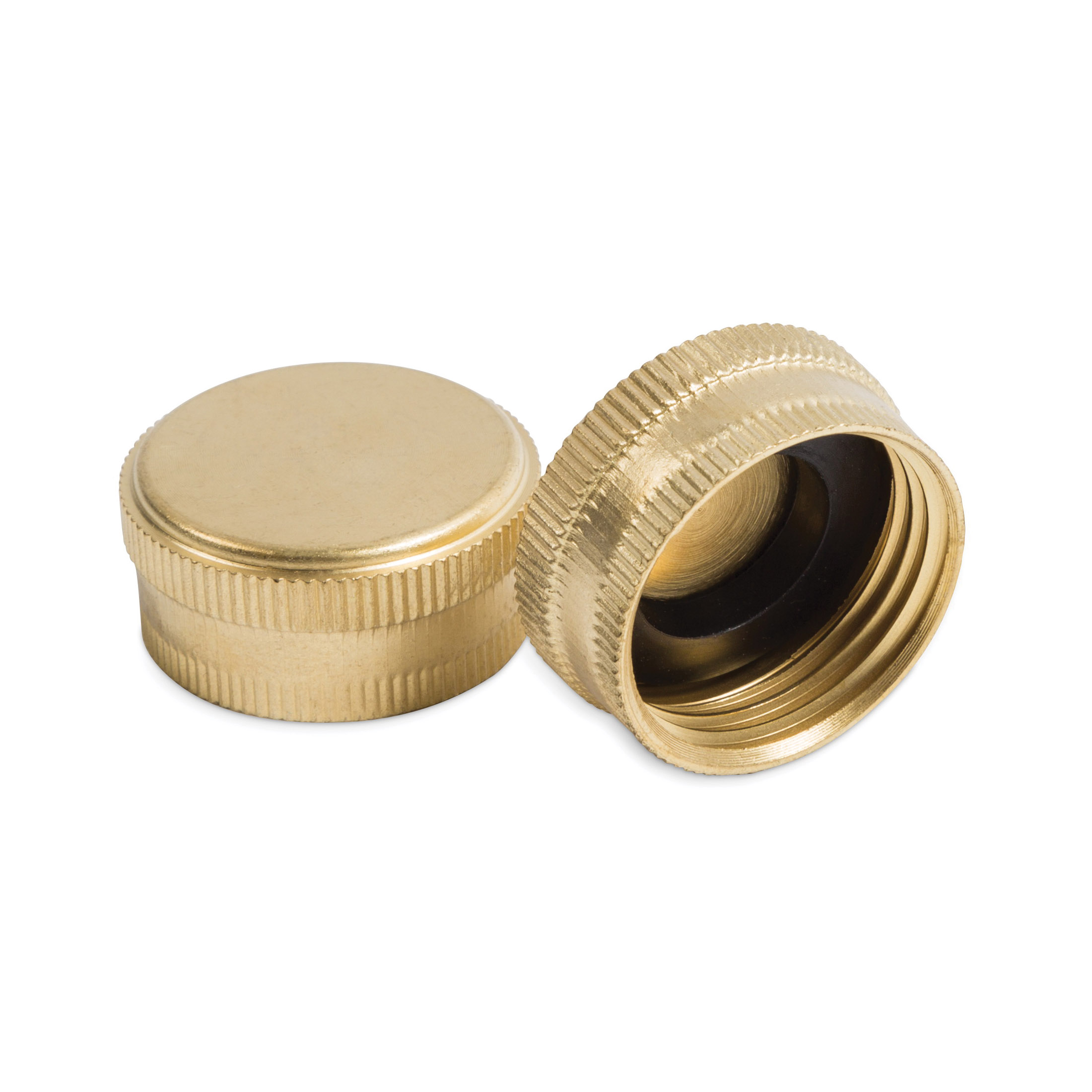 Gilmour 805034-1001 Hose Cap, 1/2 x 4-3/4 in, Brass, Gold