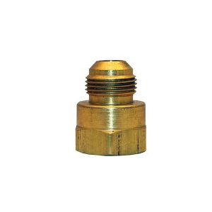 Lasco 17-4676U Coupling Adapter, 15/16 x 1/2 in, Male Flare x FPT, Brass