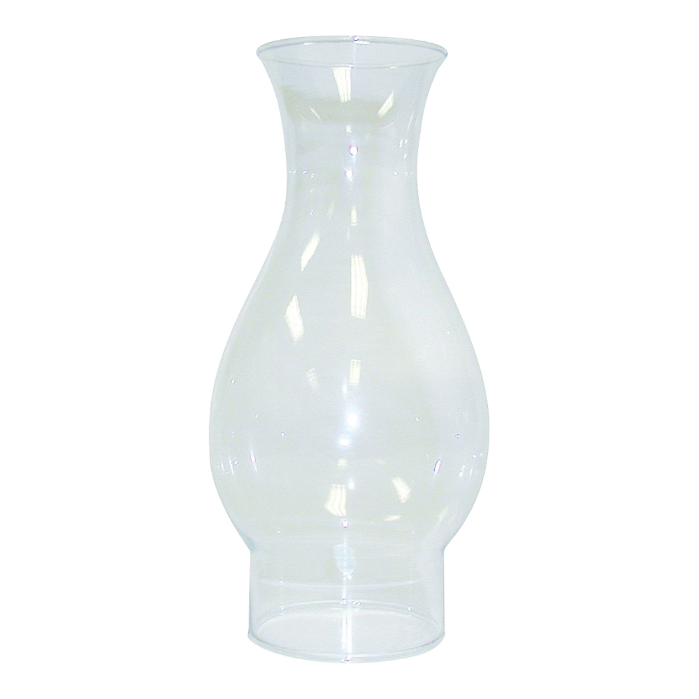 Tiki 417B Lamp Chimney, Flared, Glass, Clear, For: Classic and Ellipse Oil Lamps With 2-5/8 in Base