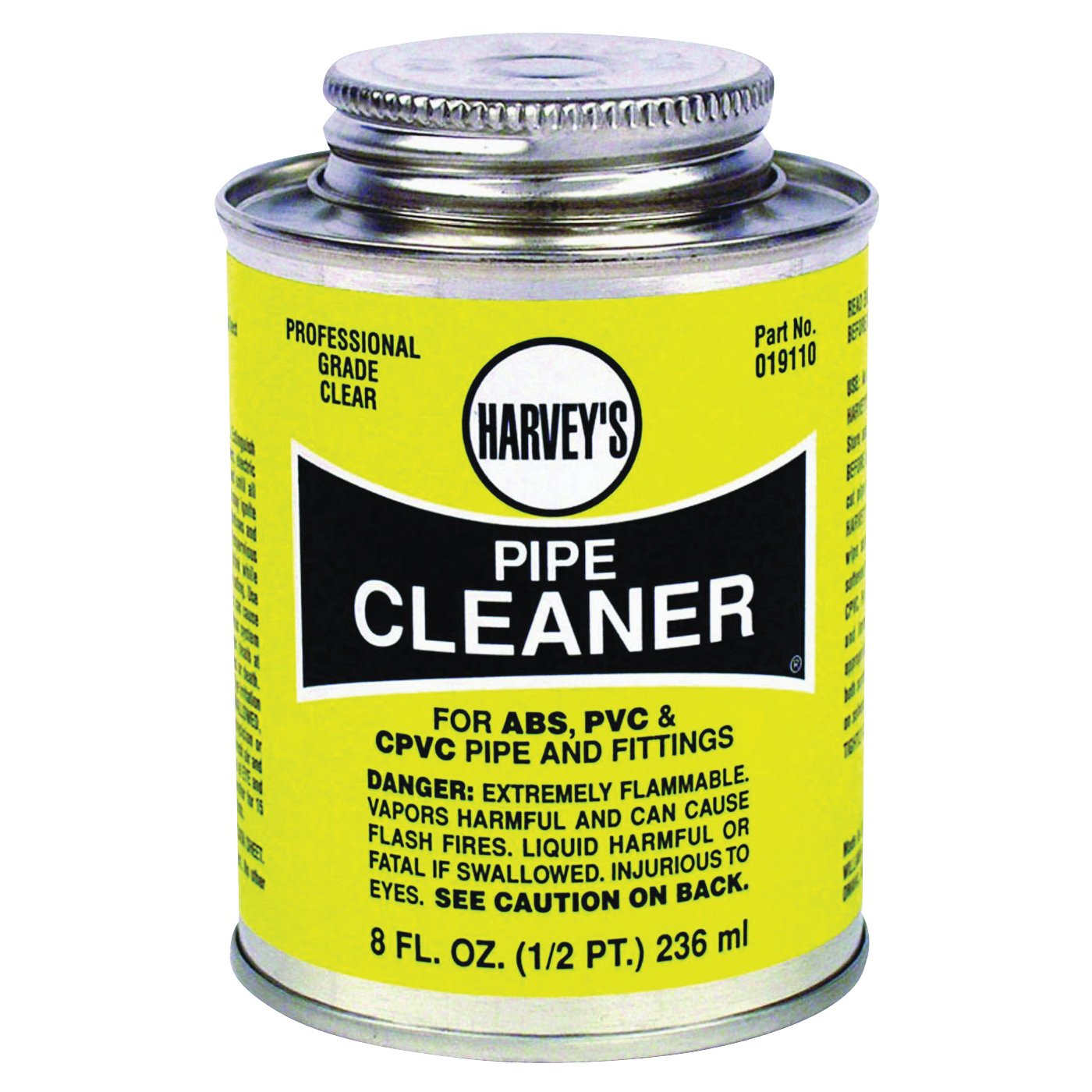 Harvey 19110-24 Pipe Cleaner, Liquid, Clear, 8 oz Can