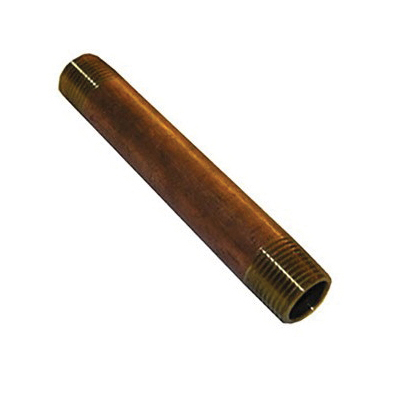 Lasco 26-2420 Pipe Nipple, 1/2 in, Brass, SCH 40 Schedule, 150 psi Pressure, 6 in L