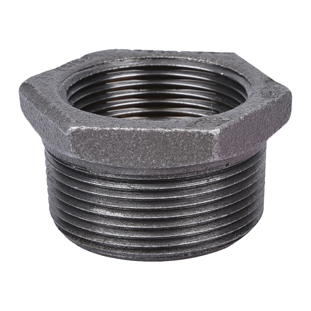 ProSource B241 40X32 Pipe Bushing, 1-1/2 x 1-1/4 in, MIP x FIP, Iron, 40 Schedule, 300 psi Pressure