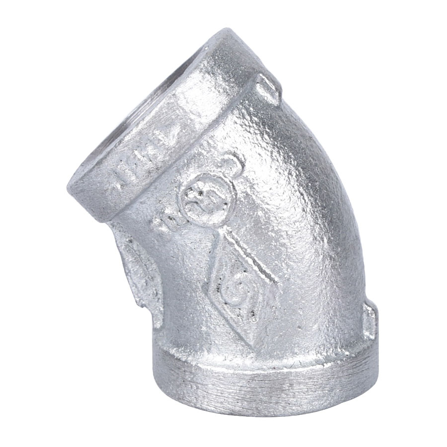 ProSource 4-1/2G Pipe Elbow, 1/2 in, Threaded, 45 deg Angle, 40 Schedule, 300 psi Pressure