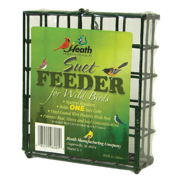 Heath S-1-8 Single Suet Feeder, Metal