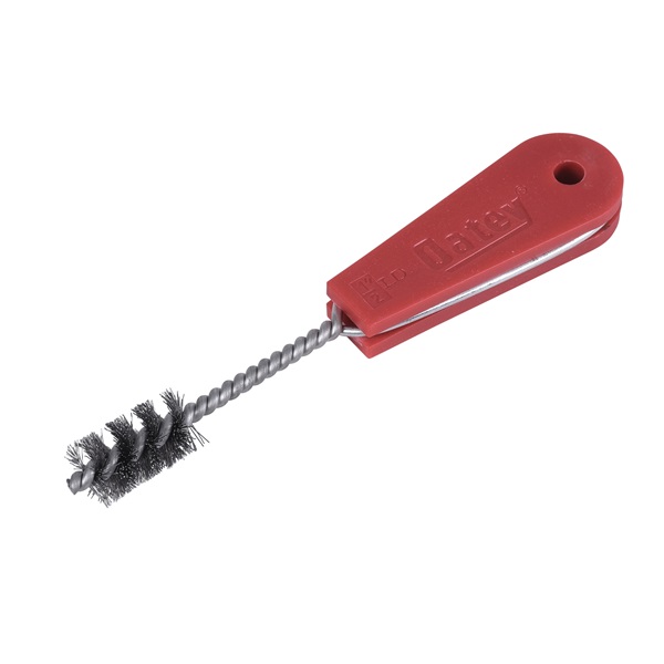 Oatey 31327 Fitting Brush, 5 in OAL, HCS Bristle, 1-1/2 in L Brush, Plastic Handle