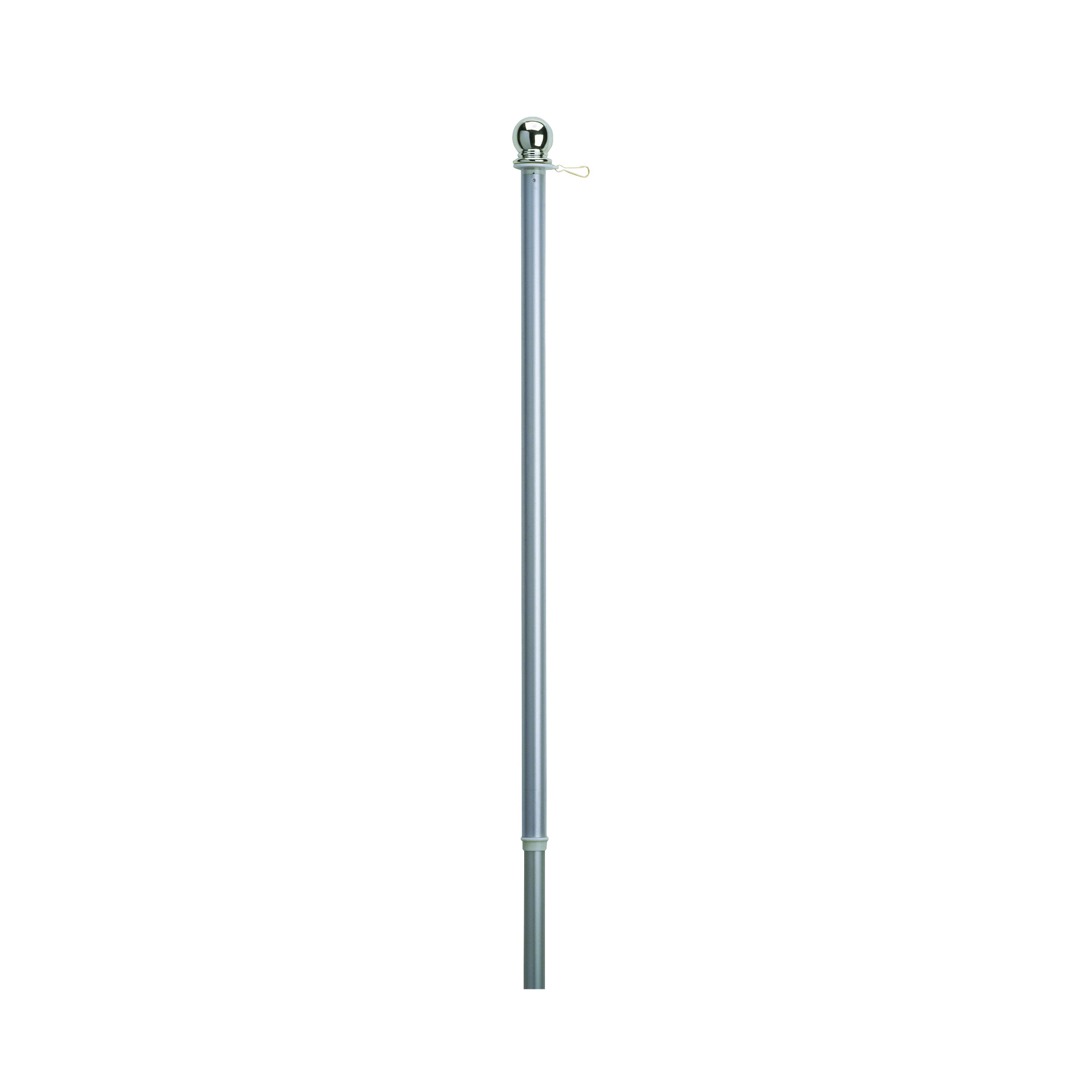 Valley Forge 60731 Flag Pole, 1 in Dia, 5 in H, Aluminum