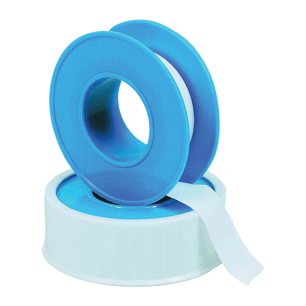 Harvey 17072B-500 Thread Seal Tape, 260 in L, 1/2 in W, PTFE, Blue/White