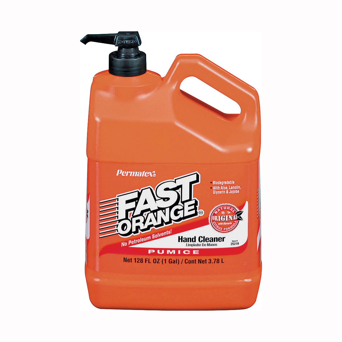 Fast Orange 25219 Hand Cleaner, Lotion, White, Citrus, 1 gal Bottle
