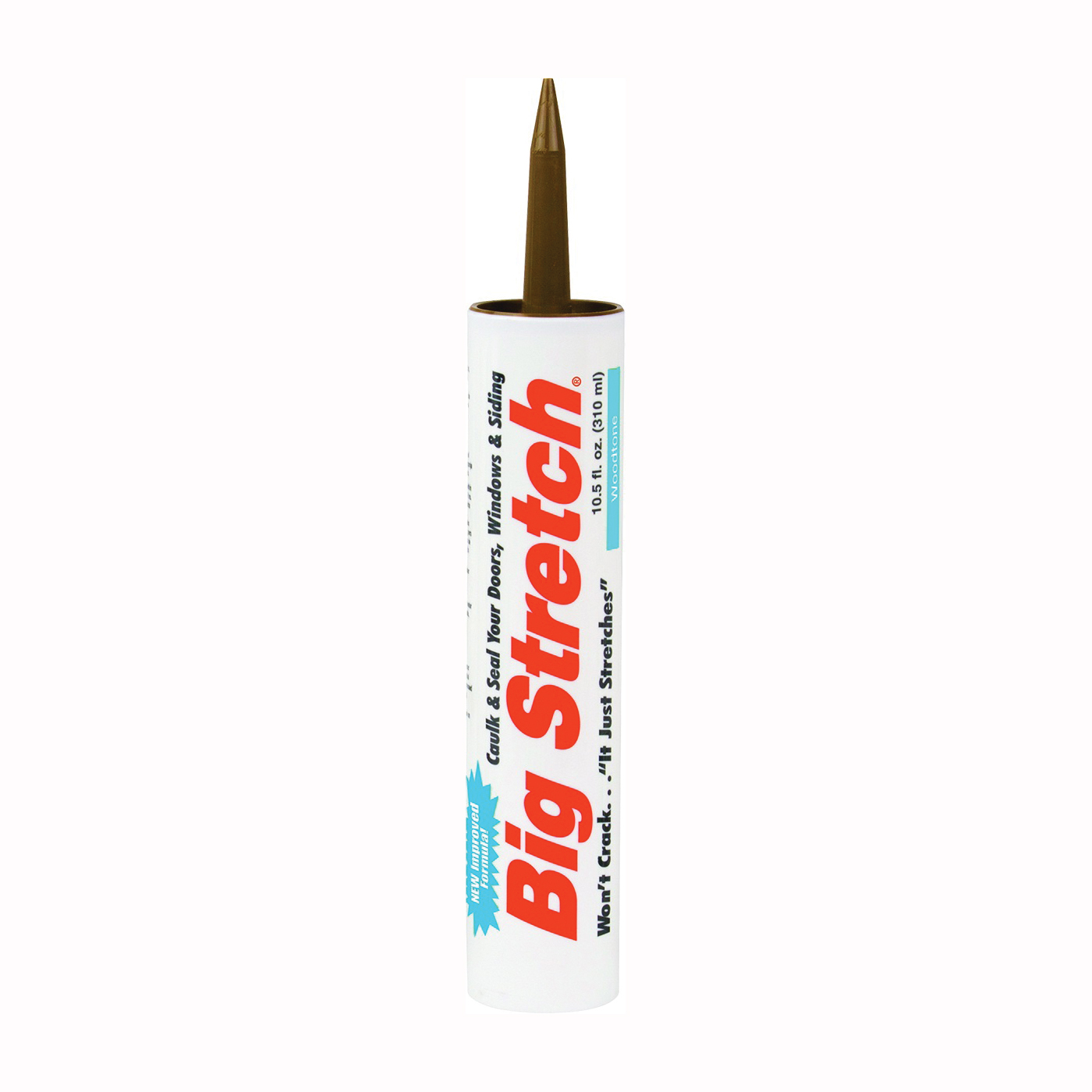 Sashco 10018 Caulk, Woodtone, -30 to 250 deg F, 10.5 oz Cartridge