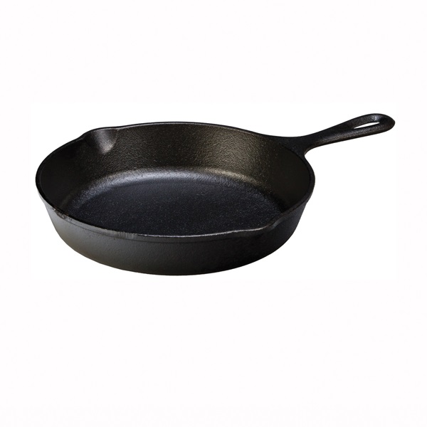 Lodge L6SK3 Seasoned Skillet, 9 in Dia, Iron, Black