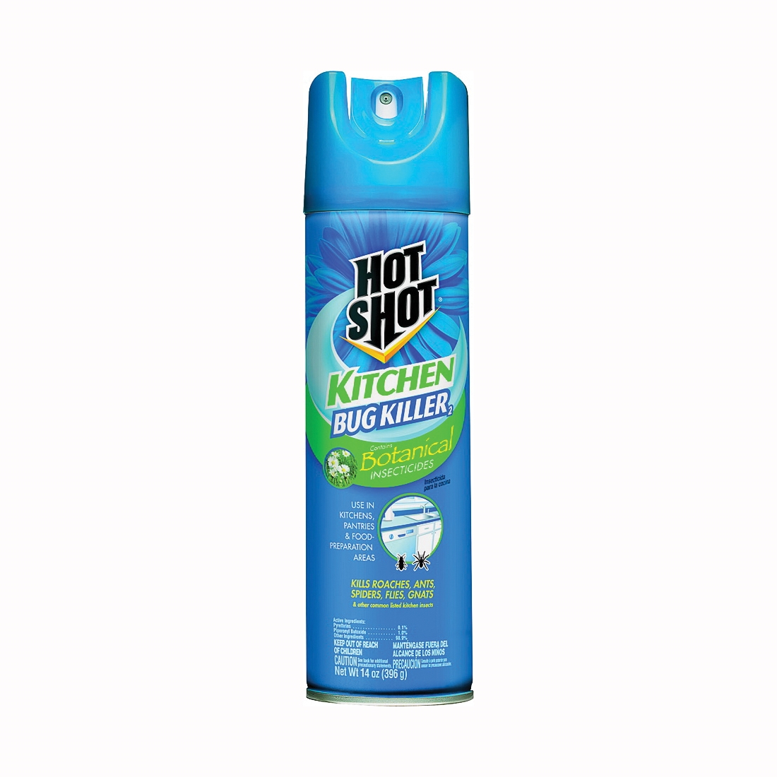 Hot Shot 4470-6 Kitchen Bug Killer, Liquid, Indoor, 14 oz Aerosol Can