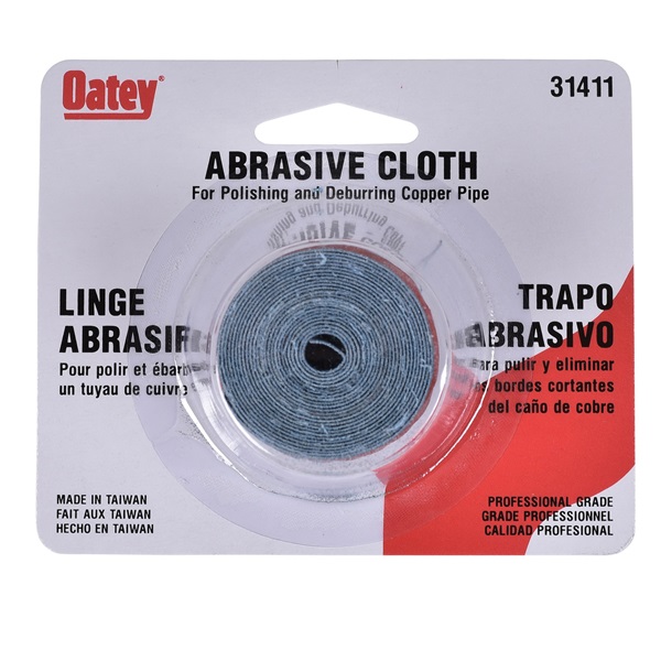 Oatey 31411 Abrasive Sand Cloth, 120 Grit, Aluminum Oxide Abrasive
