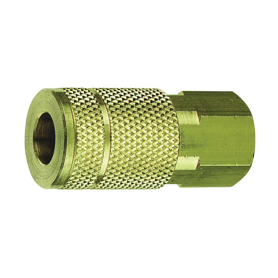 Tru-Flate 13-135 Coupler, 1/4 in, FNPT, Brass