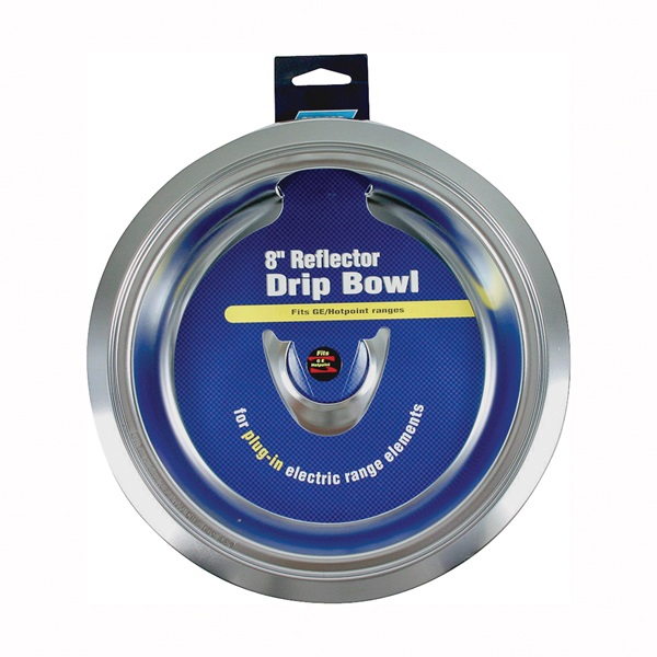 Camco USA 00413 Drip Bowl, For: Plug-In Electric Range Elements and Only GE/Hotpoint Electric Ranges, 8 in Dia