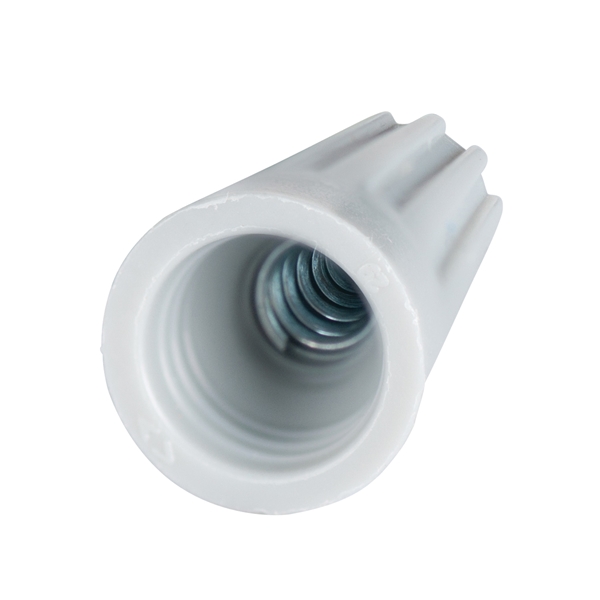 Gardner Bender WireGard GB-1 Series 19-001 Wire Connector, Gray, 22 to 16 AWG Wire, Steel Contact, 14/CD
