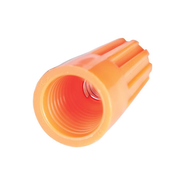 Gardner Bender WireGard GB-3 Series 19-003 Wire Connector, 22 to 14 AWG Wire, Steel Contact, Orange