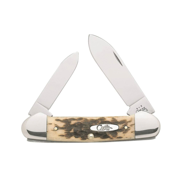 Case XX 00263 Folding Pocket Knife, 1.97 in Pen, 2.6 in Spear L Blade, Chrome Vanadium Steel Blade, 2-Blade