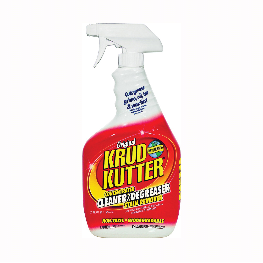 Krud Kutter KK326 Cleaner and Degreaser and Stain Remover, 32 oz, Liquid