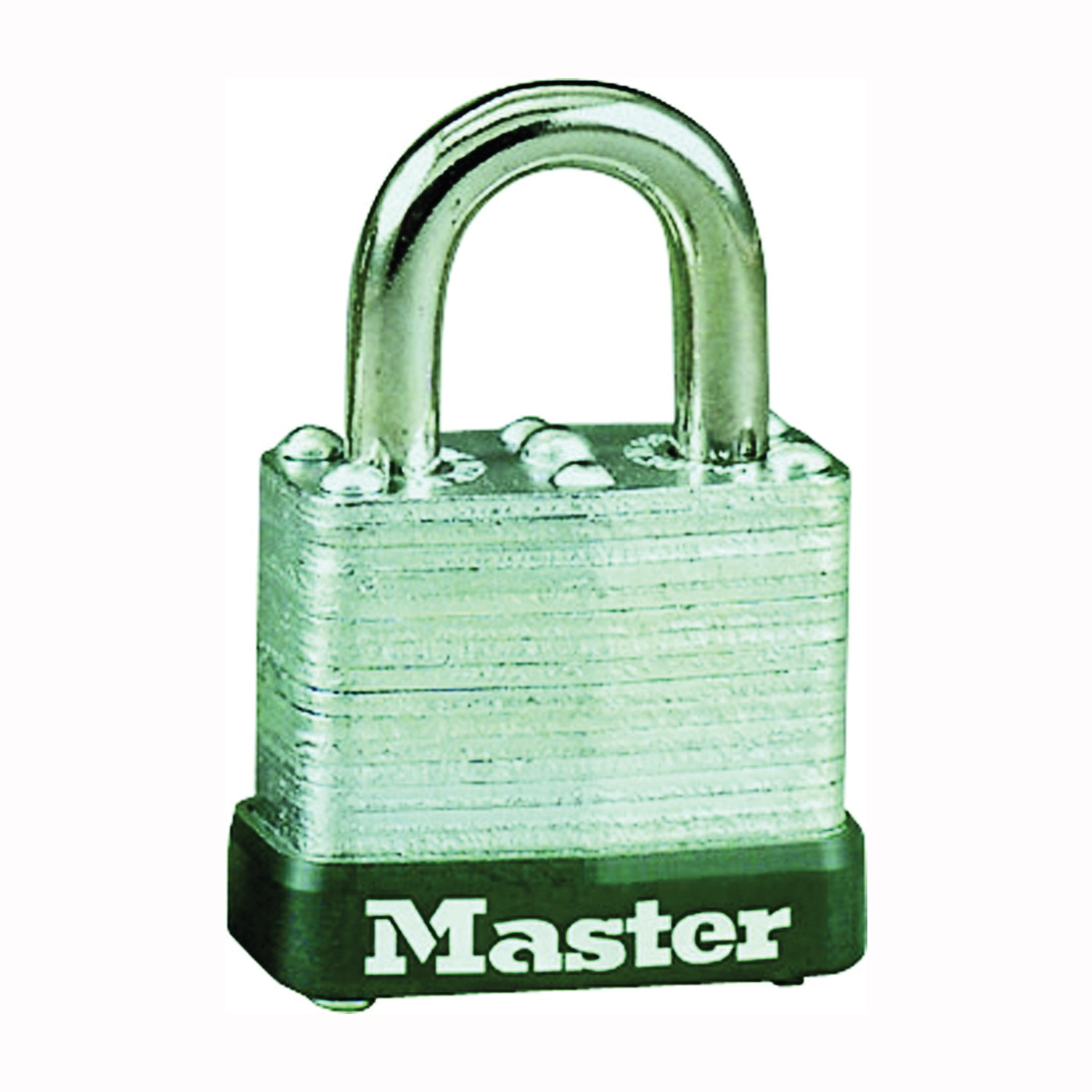Master Lock 105D Padlock, Keyed Different Key, 3/16 in Dia Shackle, 1/2 in H Shackle, Steel Shackle, Steel Body