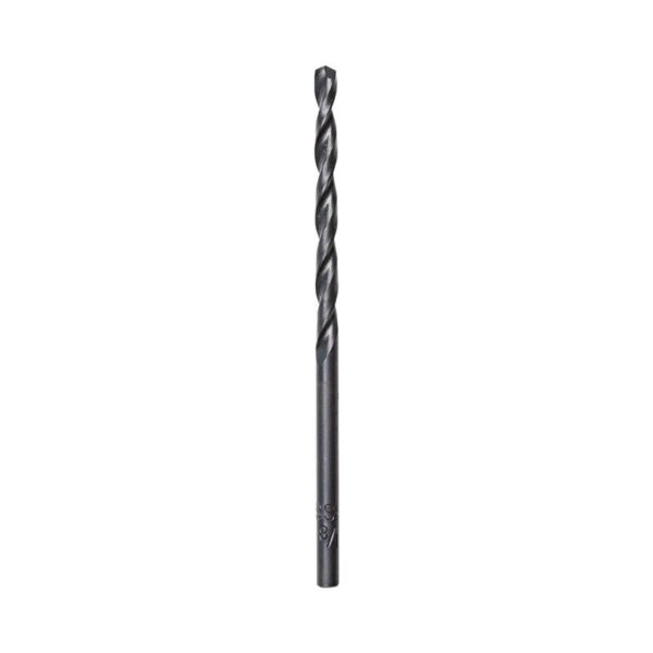 Milwaukee 48-89-2722 Jobber Drill Bit, 1/4 in Dia, 4 in OAL, Parabolic Flute, 3-Flute, 1/4 in Dia Shank