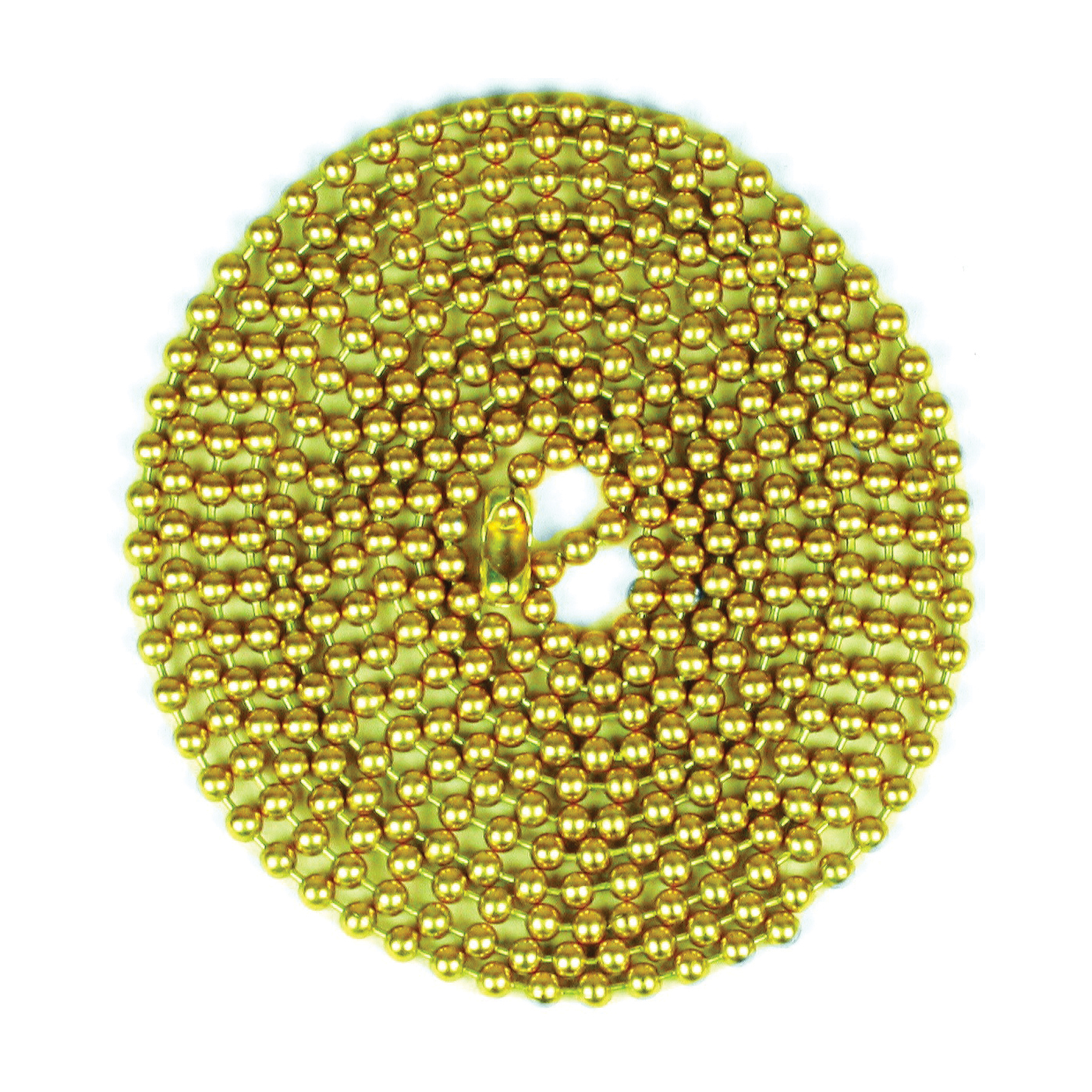 Jandorf 60361 Beaded Chain with Connector, 5 ft L, Brass