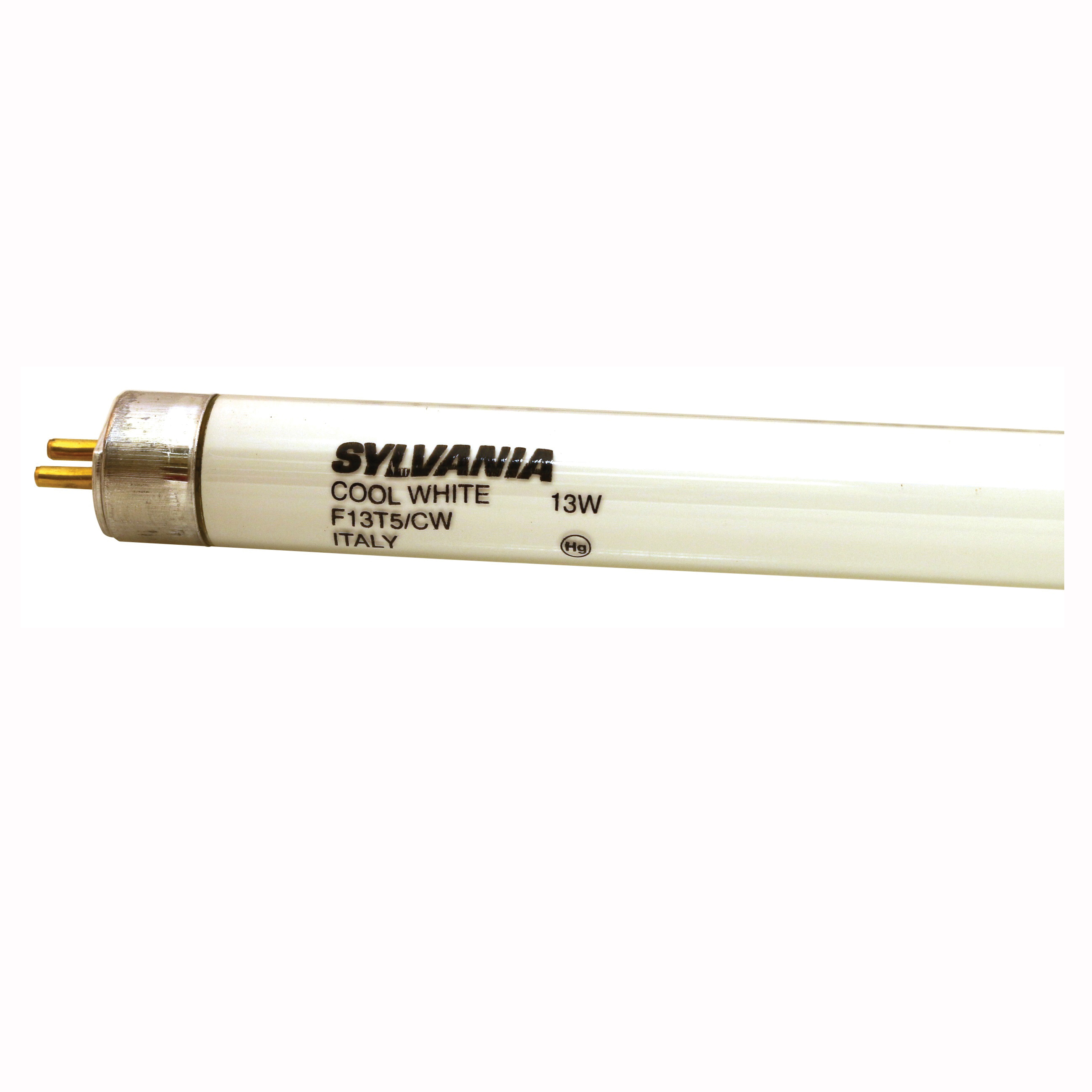 Sylvania 21315 Fluorescent Bulb, 13 W, T5 Lamp, G5 Miniature Lamp Base, 830 Lumens, 4200 K Color Temp, Cool White