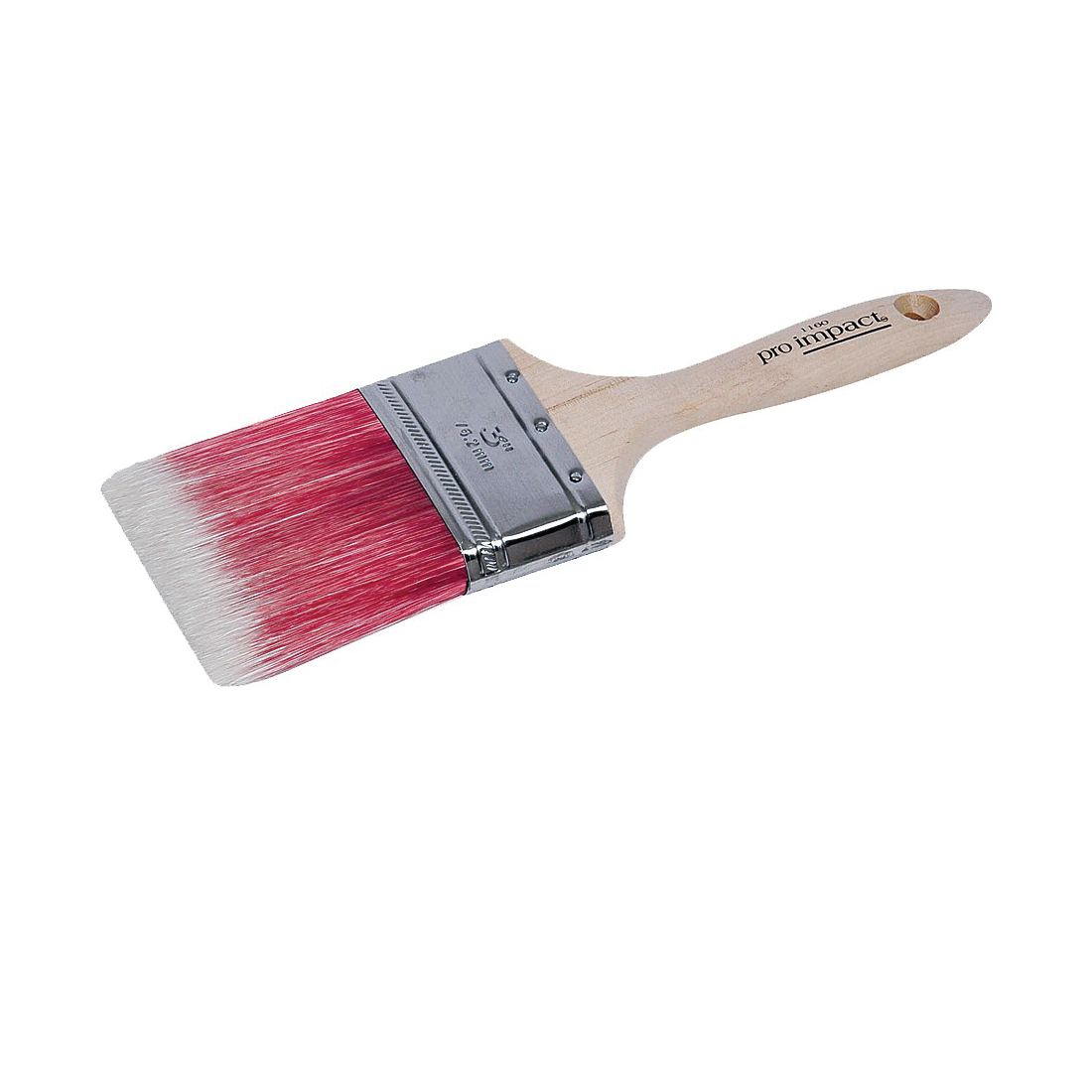 Linzer Pro-Impact WC 1160-3 Paint Brush, 3 in W, 3 in L Bristle, Polyester Bristle, Beaver Tail Handle