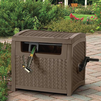 Suncast PTW175 Hose Hideaway, 5/8 in Hose, 175 ft Hose, Resin