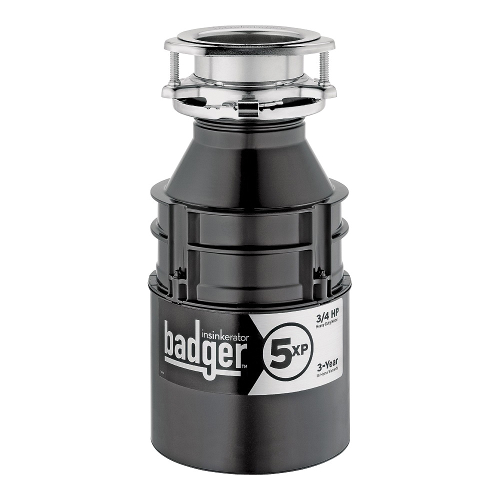 InSinkErator 75993 Garbage Disposal, 26 oz Grinding Chamber, 0.75 hp Motor, 120 V, Steel, 3 Years Warranty