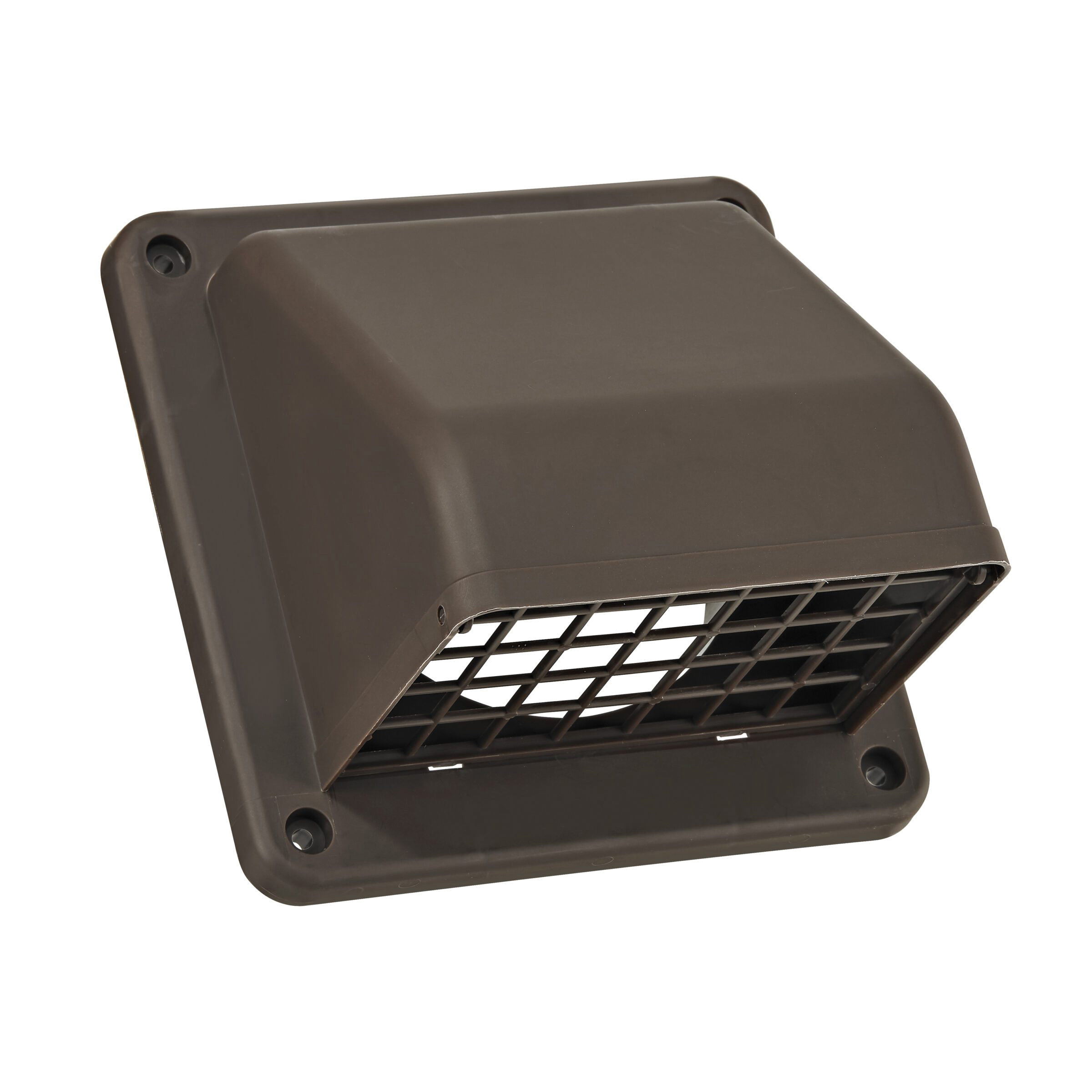 Lambro 224BS Hood Vent, 6.49 in W Hood, 4.81 in H Hood, 4 in Duct, Plastic Hood, Brown Hood