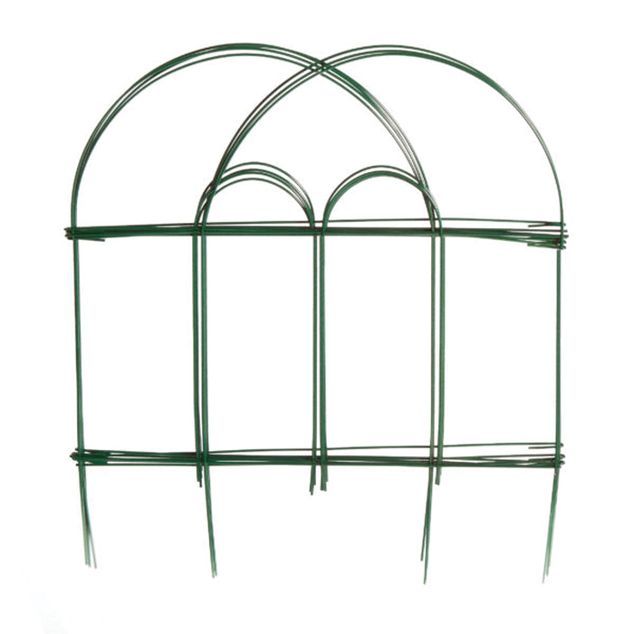 Glamos Wire 778009 Folding Wire Fence, 8 ft L, 18 in H, Steel, Green, Powder-Coated