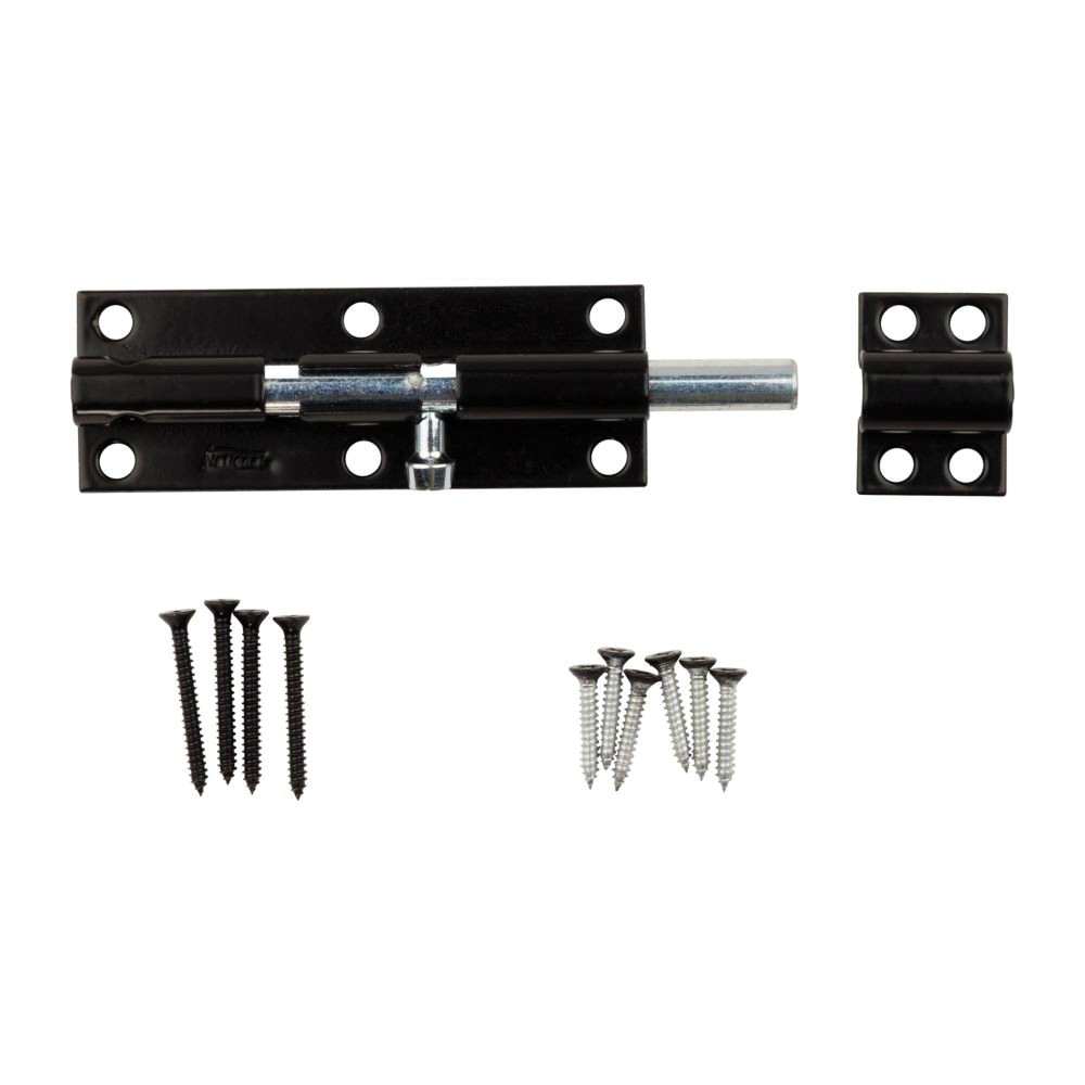 National Hardware N152-126 Barrel Bolt, 0.39 in Dia Bolt Head, 6 in L Bolt, Steel