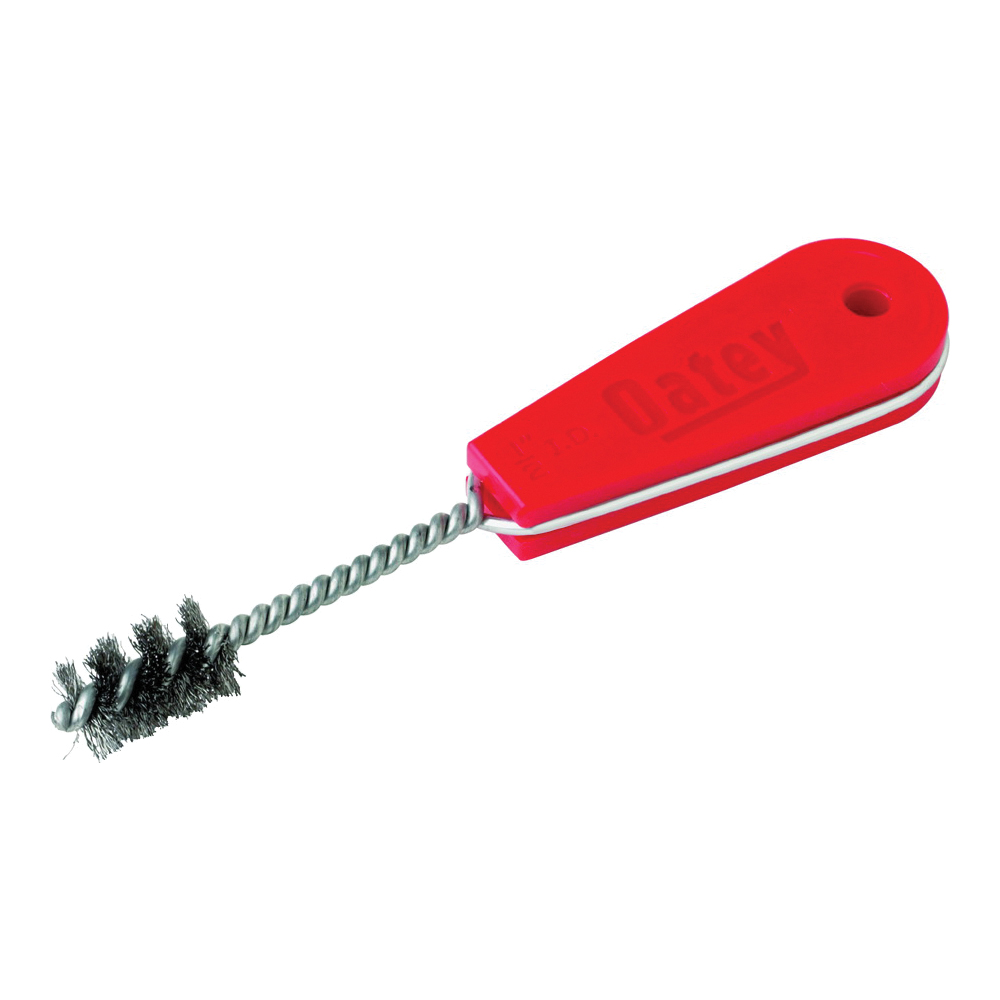 Oatey 31329 Fitting Brush, For: 1 in Dia fitting, Steel Bristle, Polystyrene Handle