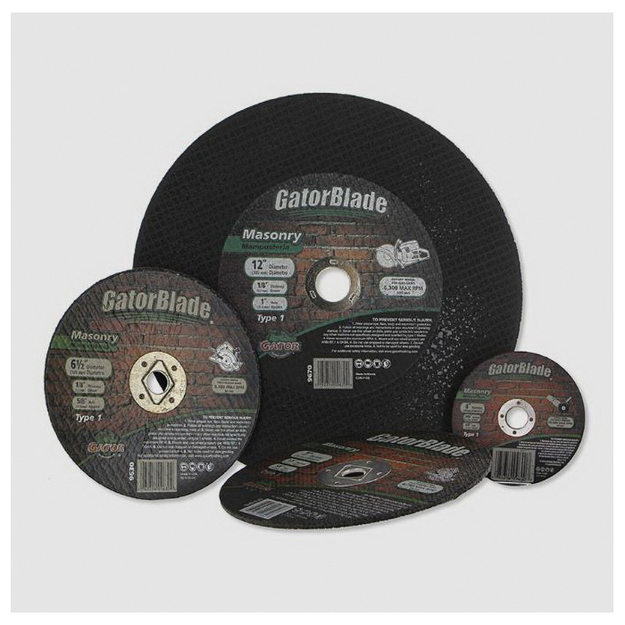 Gator 9660 Cut-Off Wheel, 10 in Dia, 3/32 in Thick, Aluminum Oxide Abrasive, 5/8 in Arbor