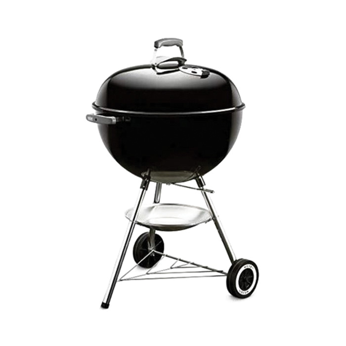 Weber Original Kettle Series 741001 8-Piece Charcoal Grill, 363 sq-in Primary Cooking Surface, Black, Porcelain Body